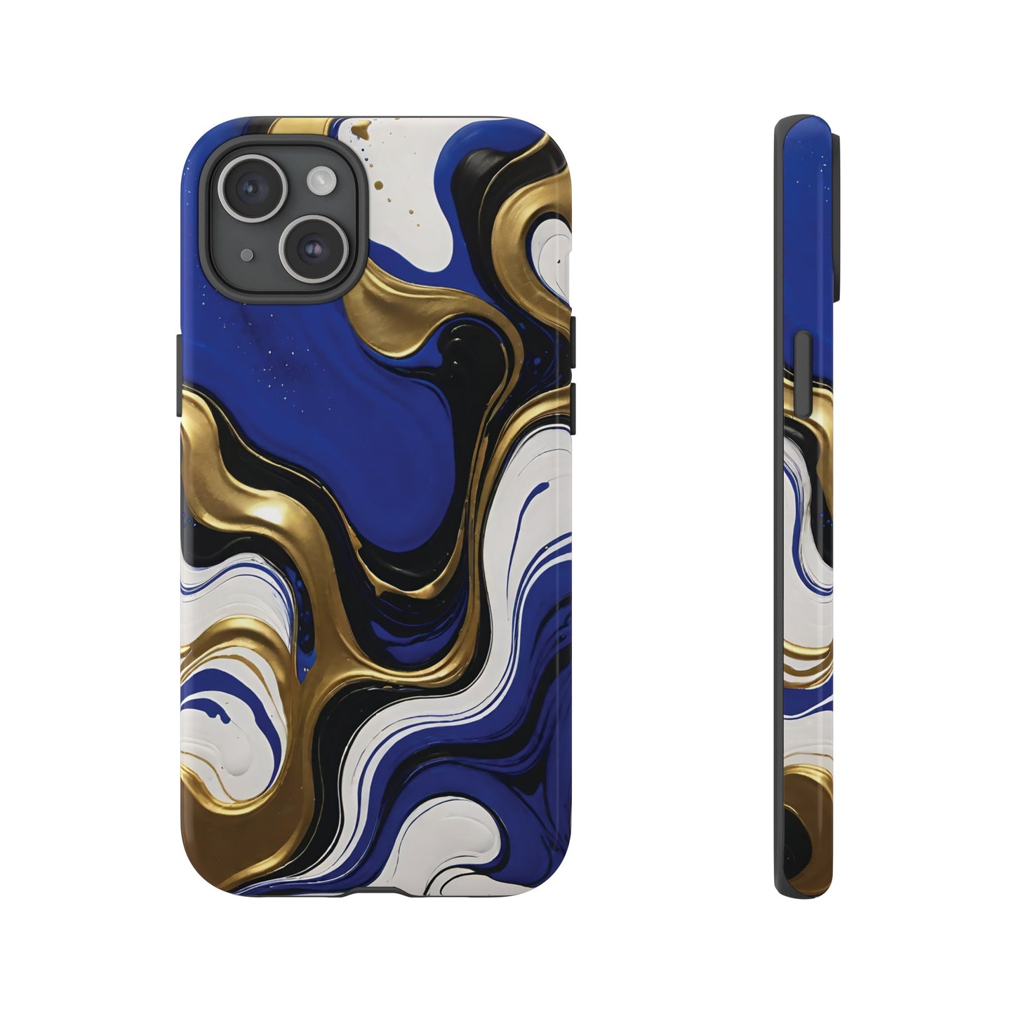 Blue and Gold Swirl 03