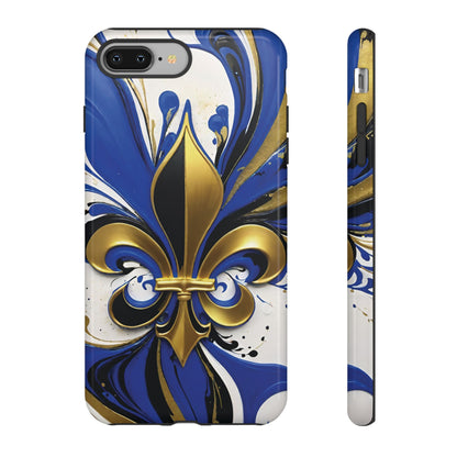 Blue and Gold Fleur-de-Lis 01