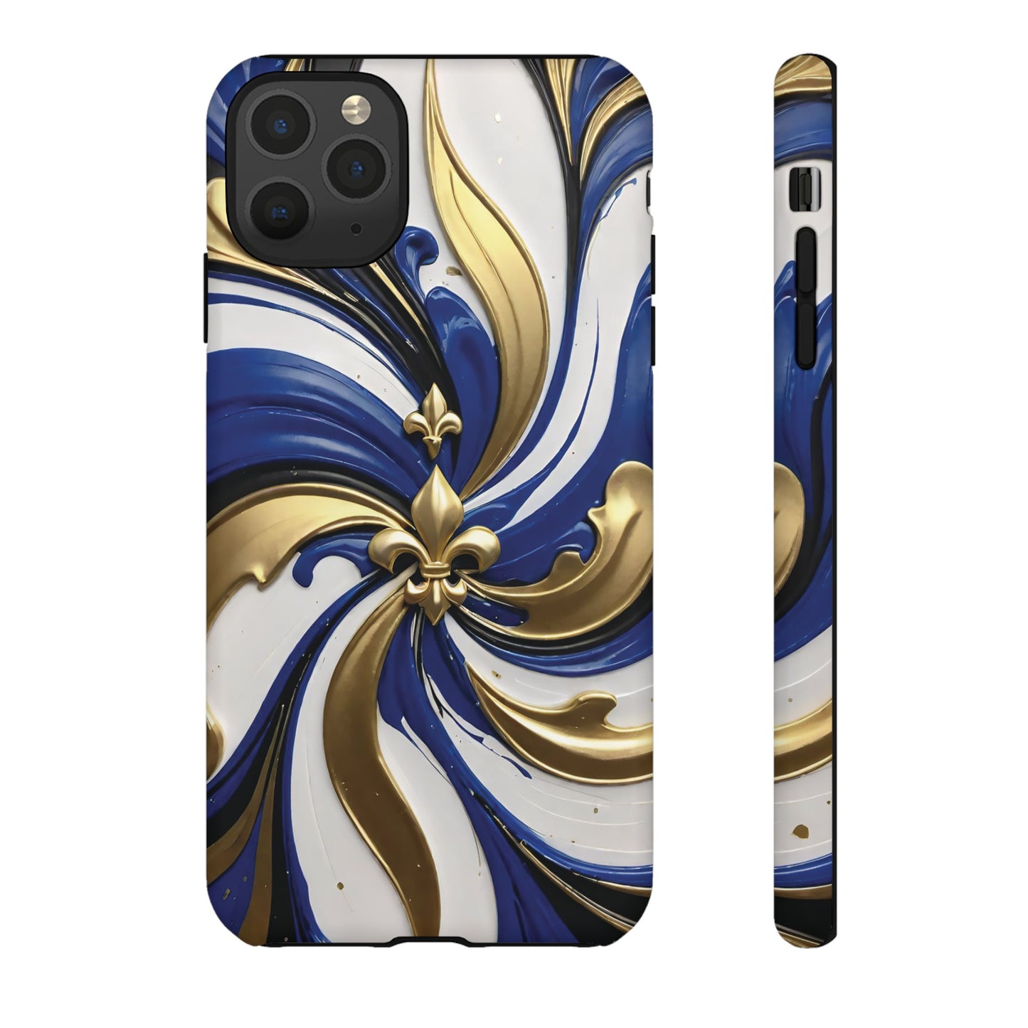 Blue and Gold Fleur-de-Lis 03