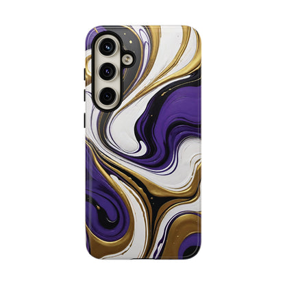 Purple and Gold Swirl 02