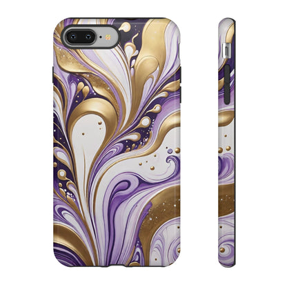 Purple and Gold Swirl 03