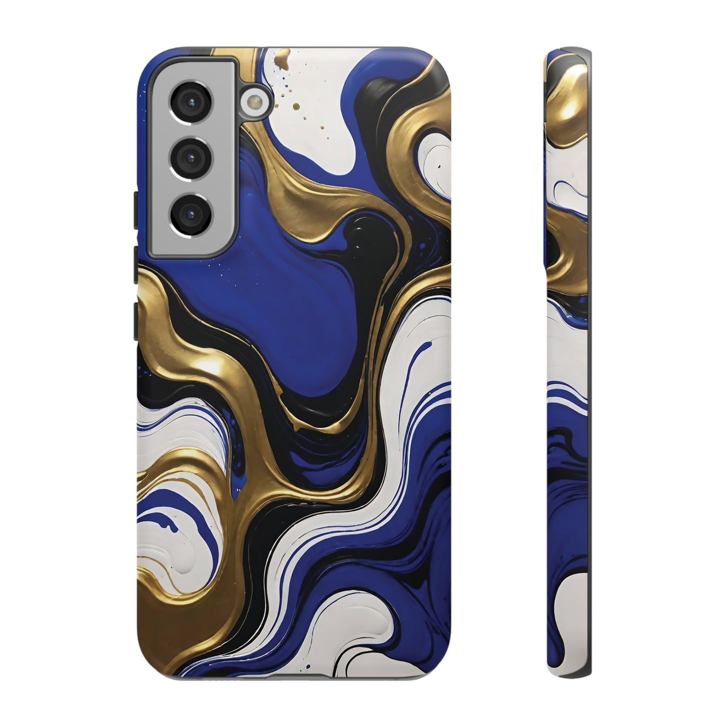 Blue and Gold Swirl 03