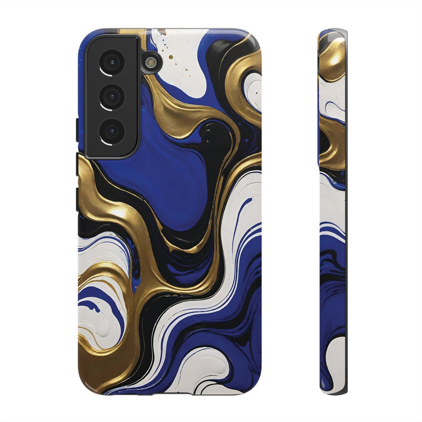 Blue and Gold Swirl 03