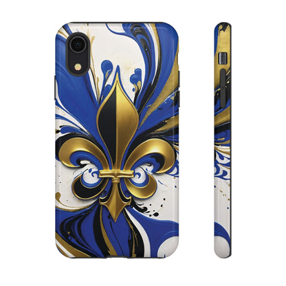 Blue and Gold Fleur-de-Lis 01