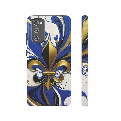 Blue and Gold Fleur-de-Lis 01