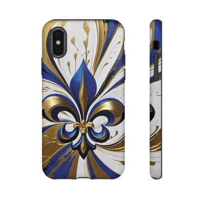 Blue and Gold Fleur-de-Lis 02