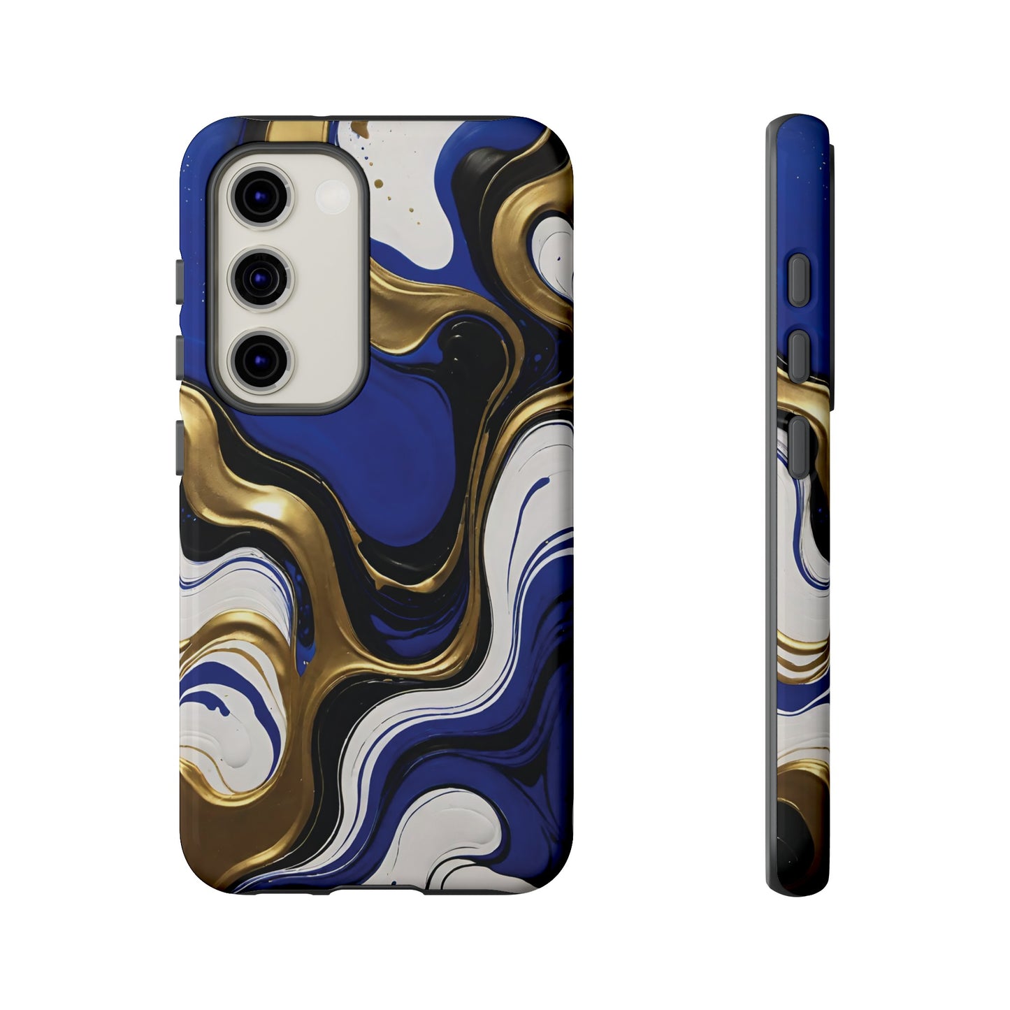 Blue and Gold Swirl 03