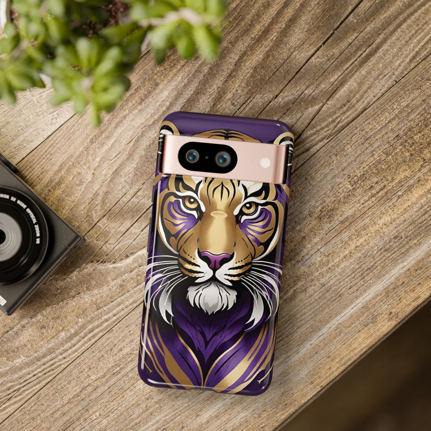 Purple and Gold Tiger