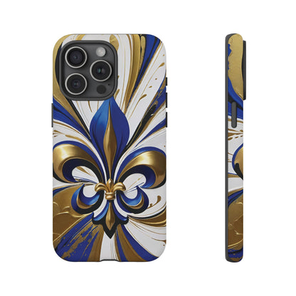 Blue and Gold Fleur-de-Lis 02