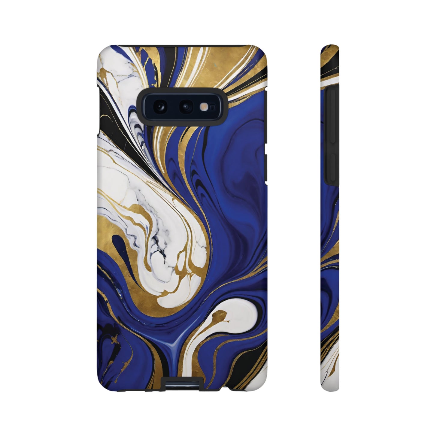 Blue and Gold Swirl 01
