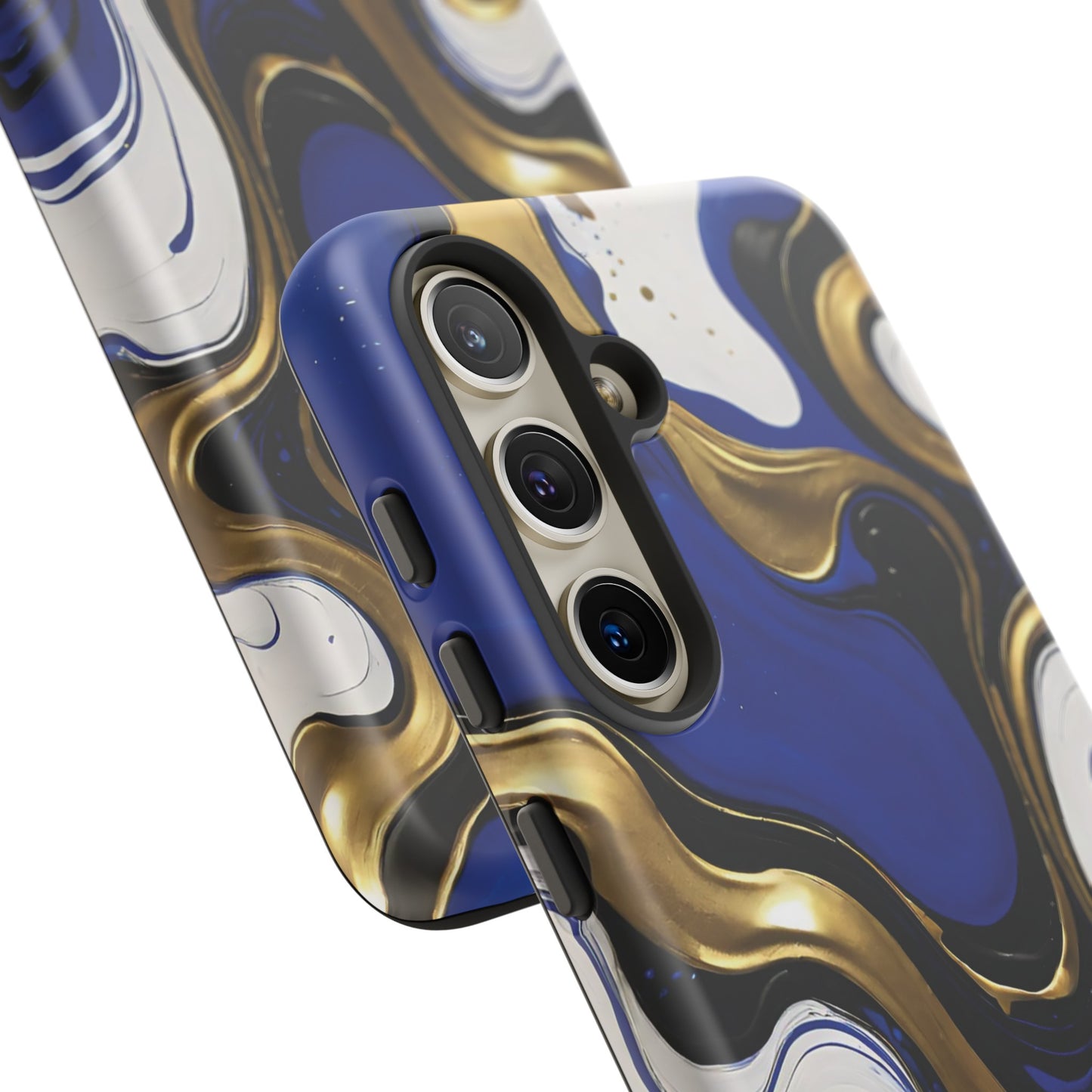 Blue and Gold Swirl 03