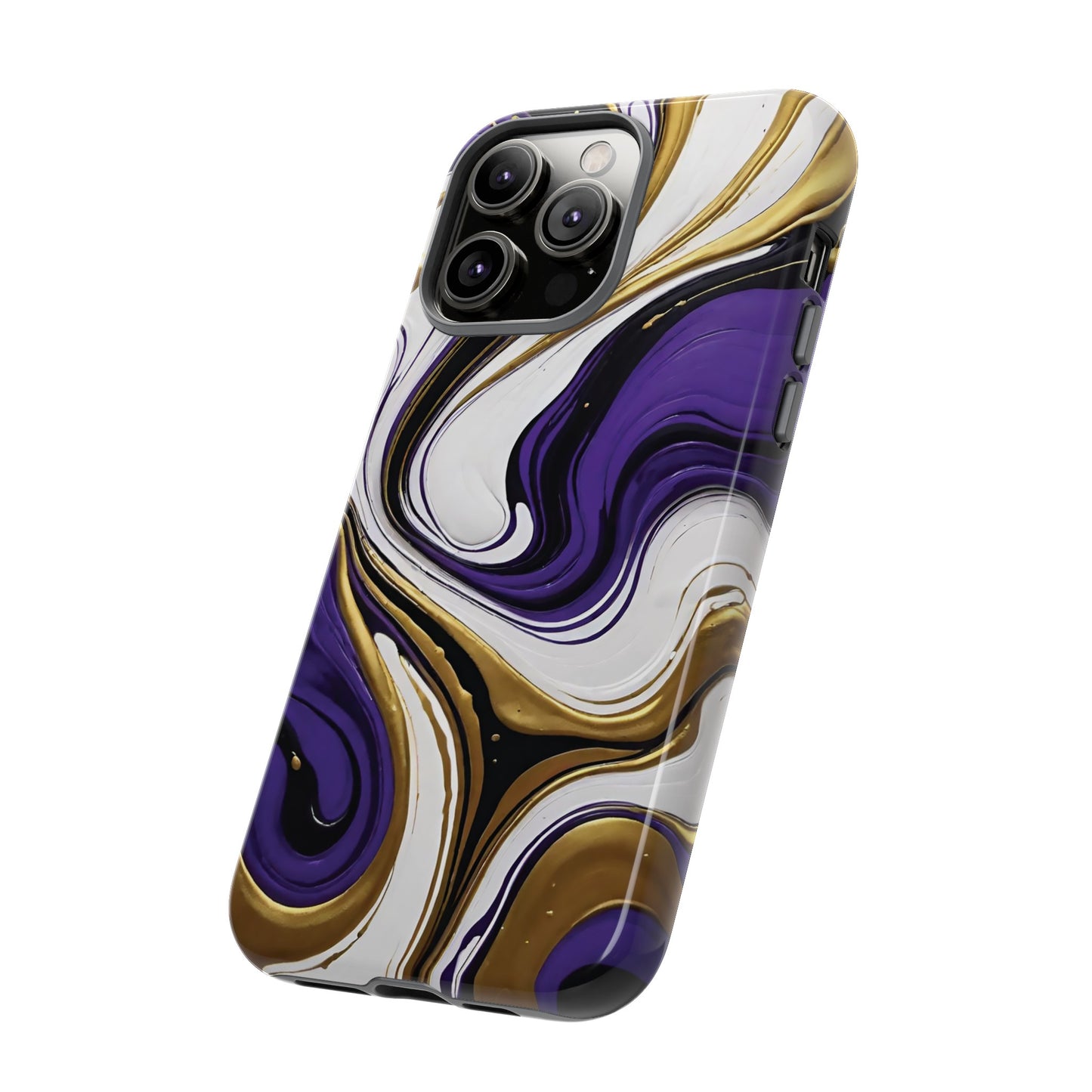 Purple and Gold Swirl 02