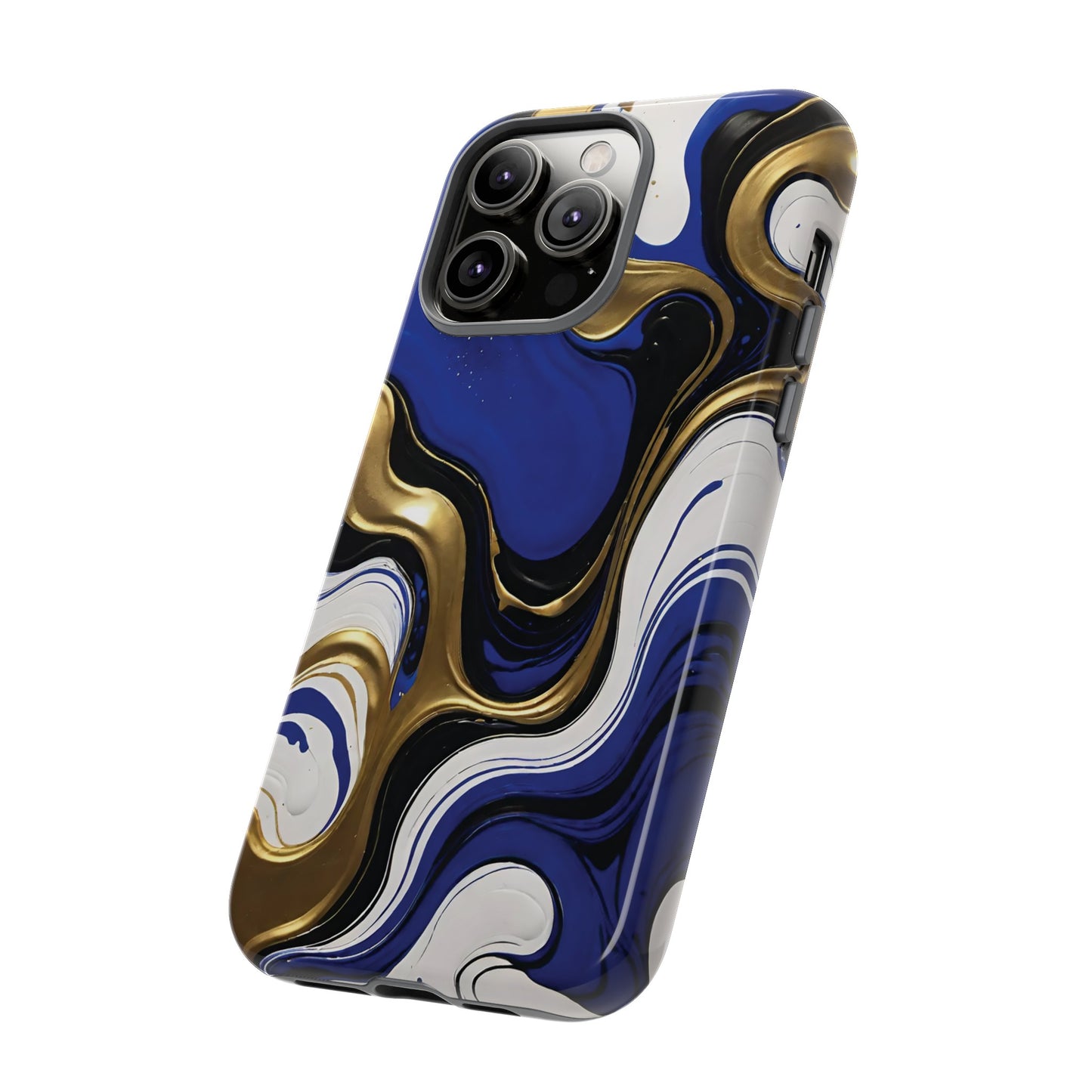 Blue and Gold Swirl 03