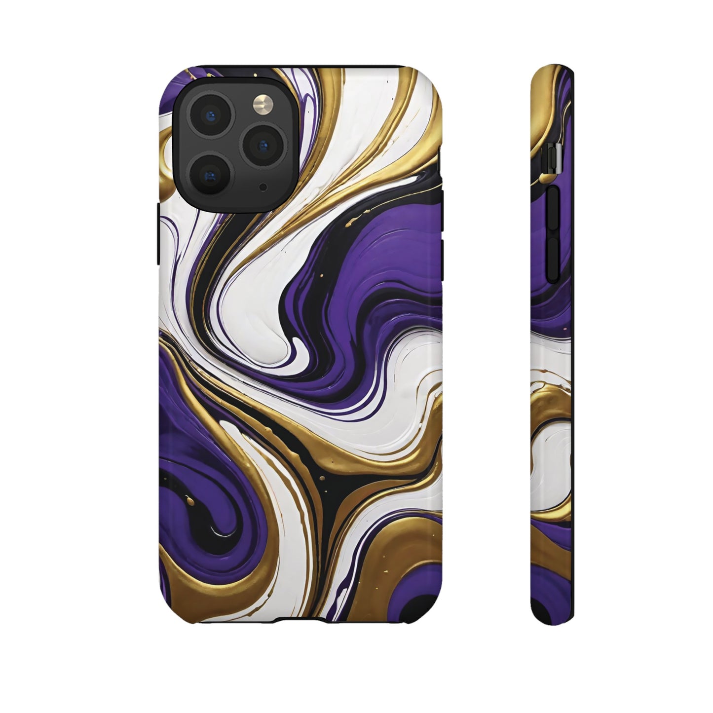 Purple and Gold Swirl 02