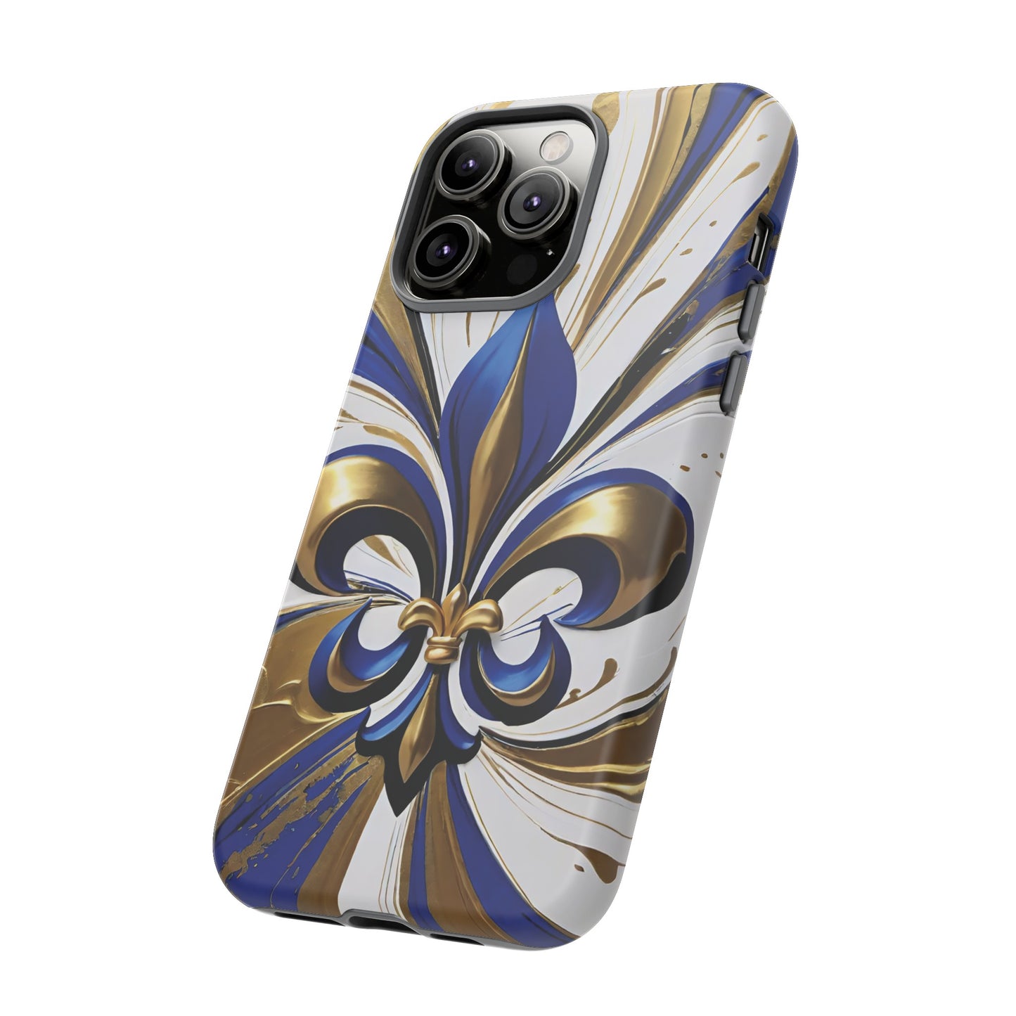 Blue and Gold Fleur-de-Lis 02