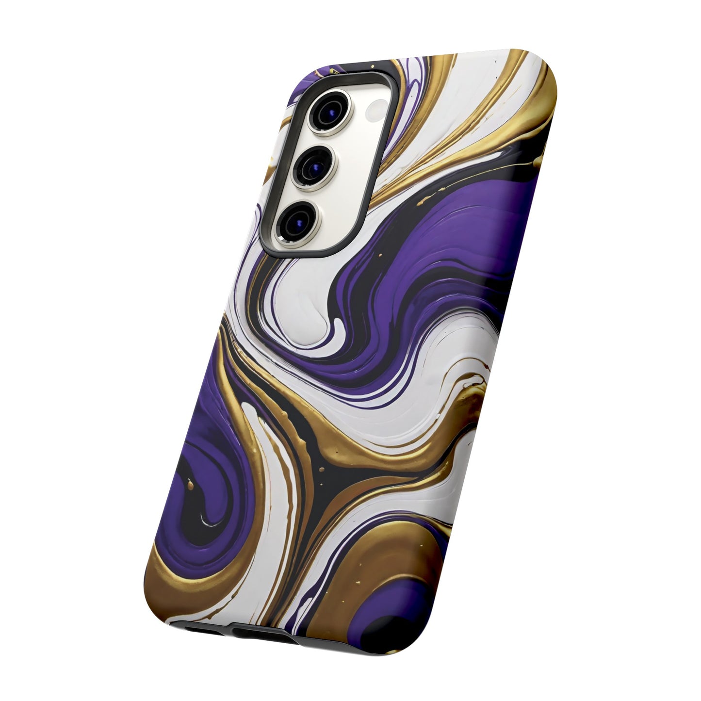 Purple and Gold Swirl 02