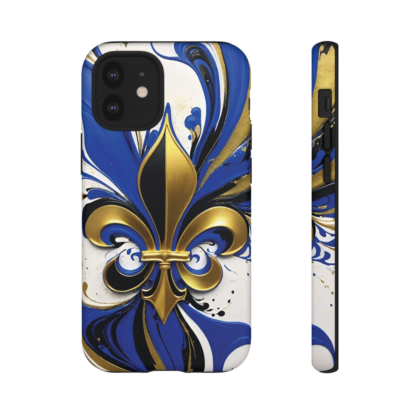 Blue and Gold Fleur-de-Lis 01