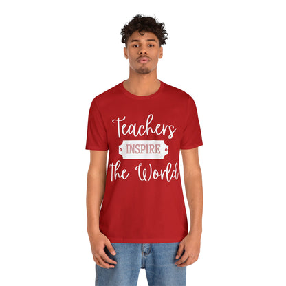 Teachers Inspire the World (Light Text) - ShadowCrafts Studio