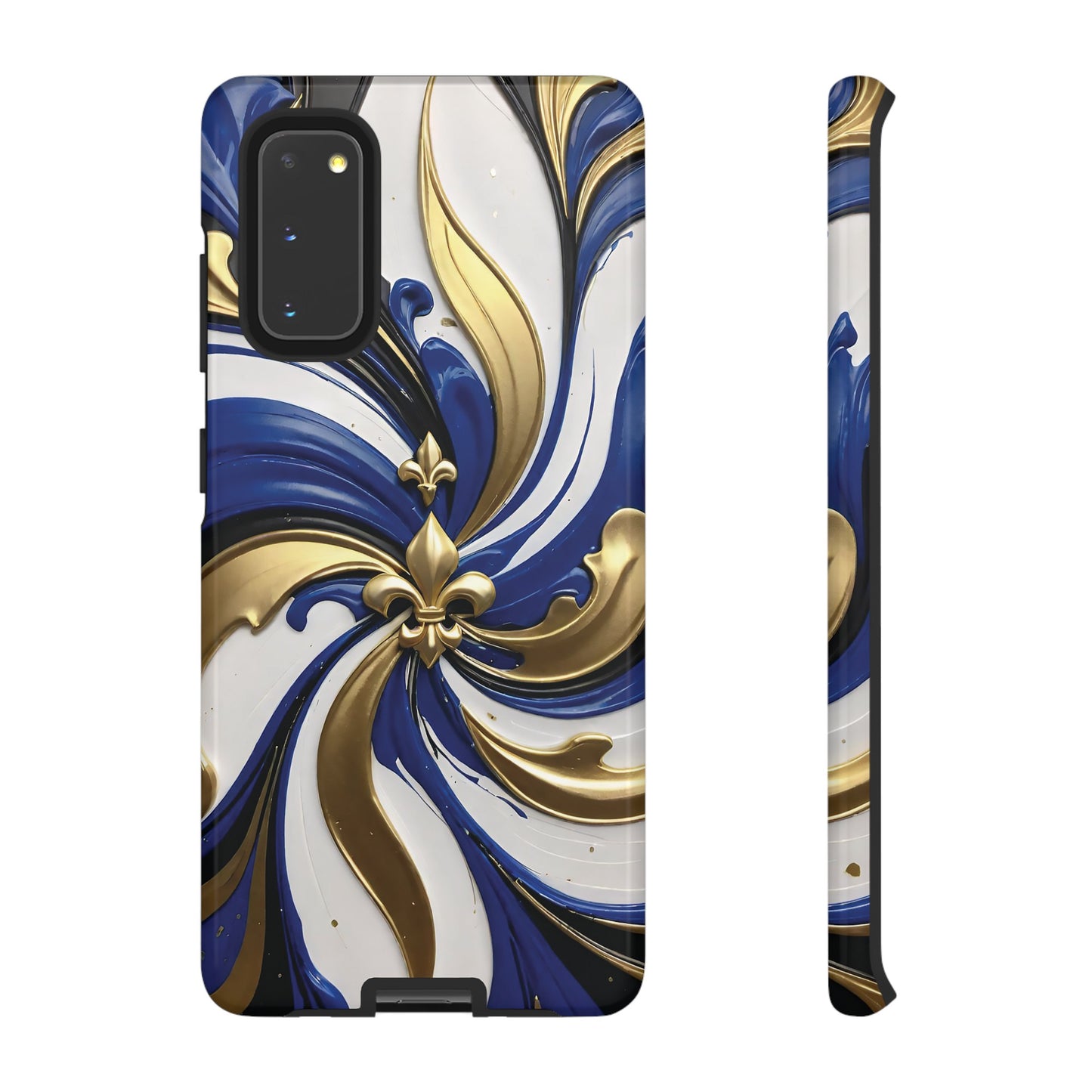 Blue and Gold Fleur-de-Lis 03