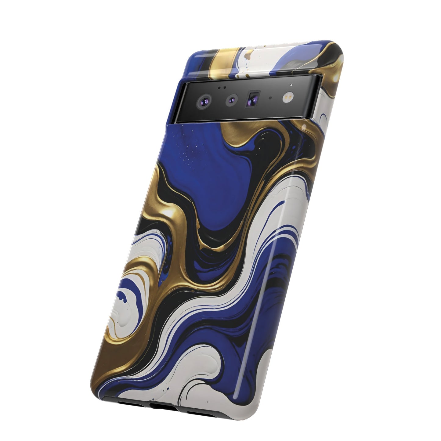 Blue and Gold Swirl 03