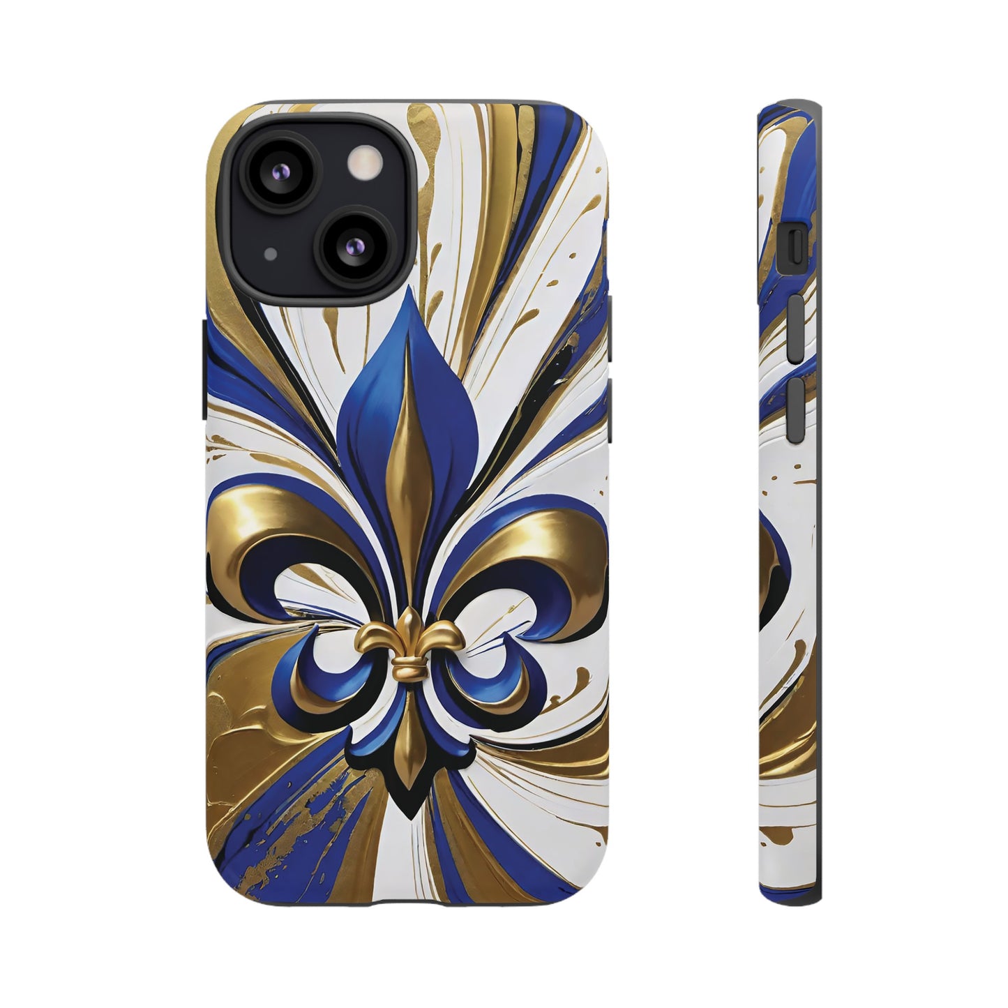 Blue and Gold Fleur-de-Lis 02