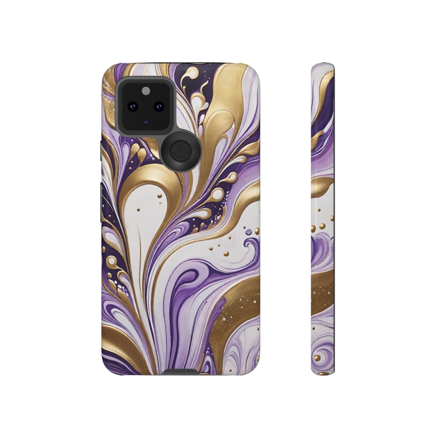 Purple and Gold Swirl 03