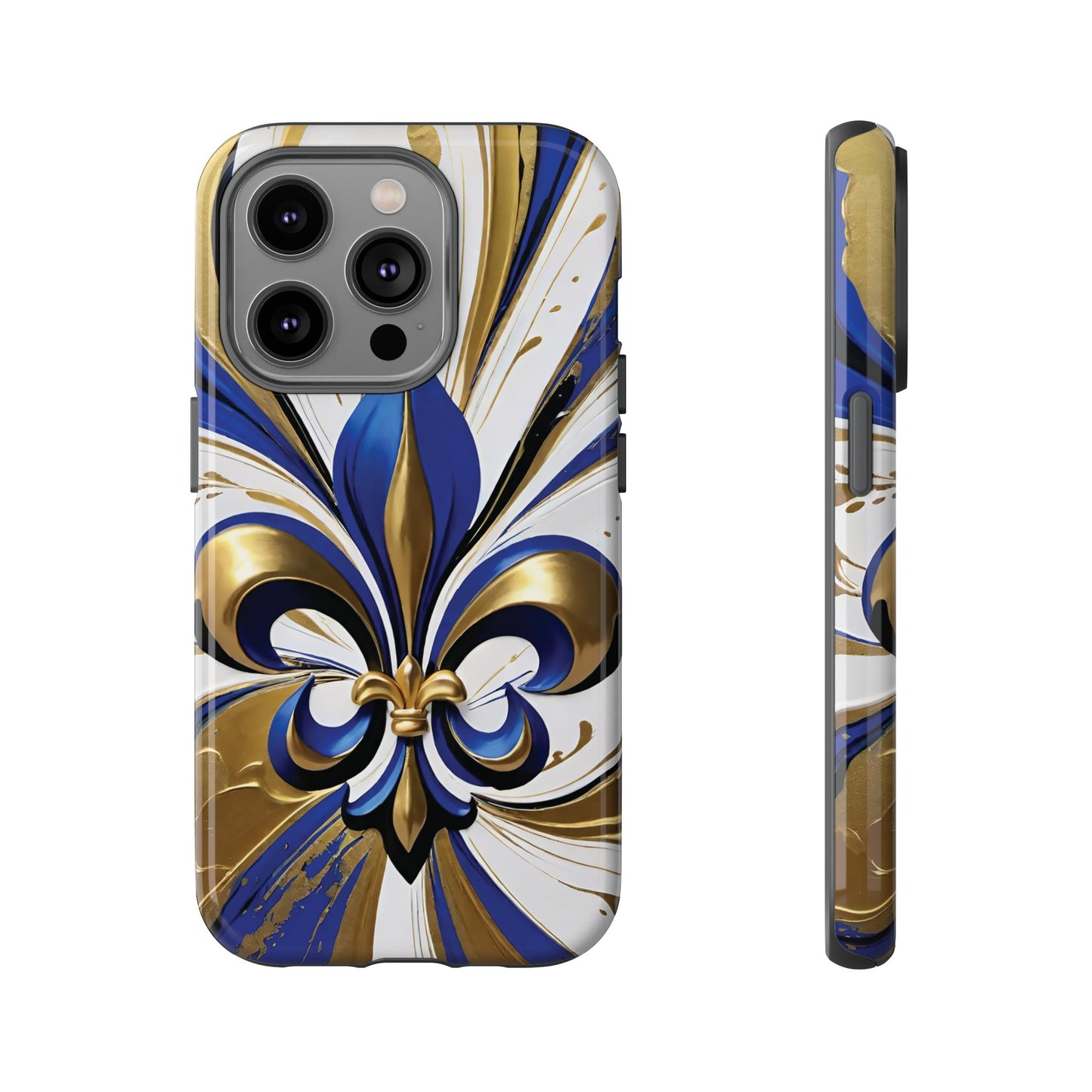 Blue and Gold Fleur-de-Lis 02