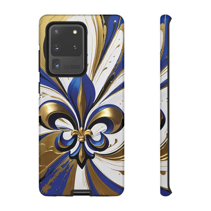 Blue and Gold Fleur-de-Lis 02