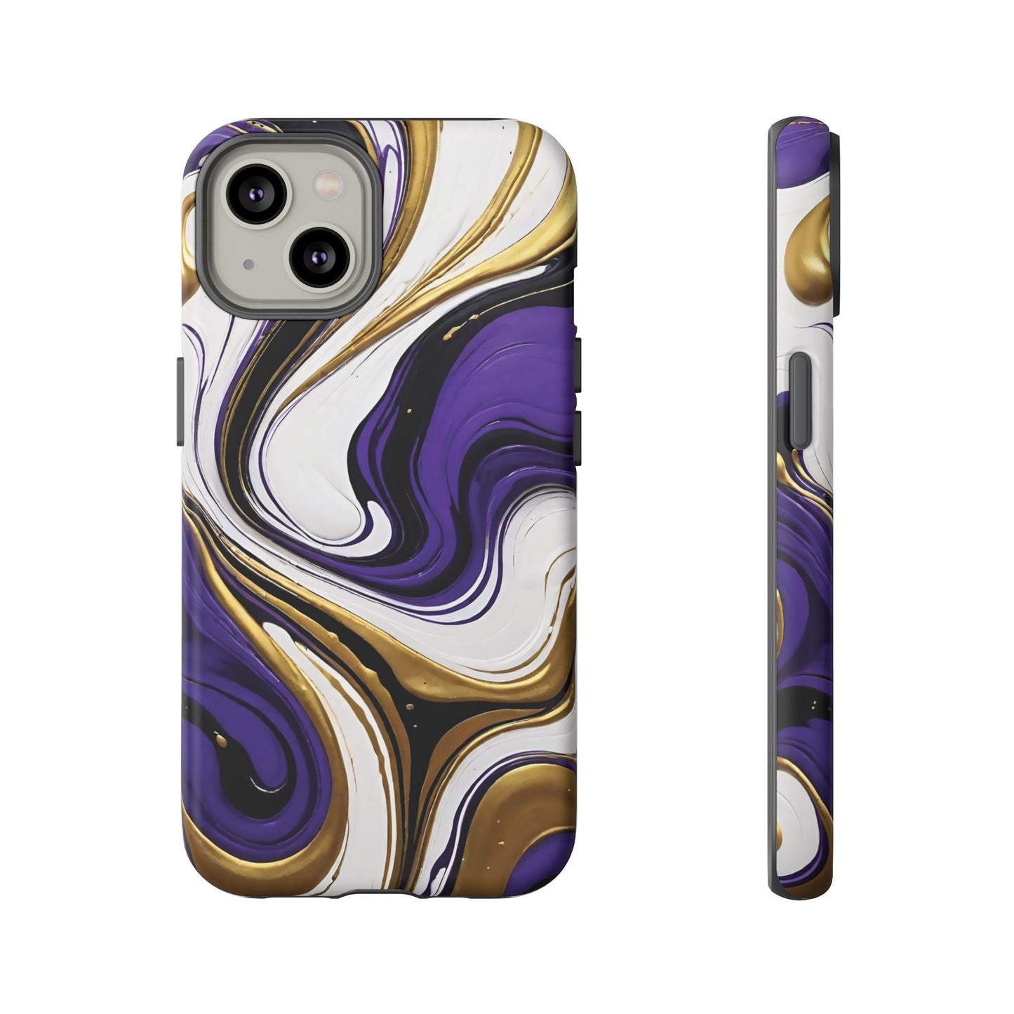 Purple and Gold Swirl 02