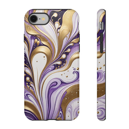 Purple and Gold Swirl 03