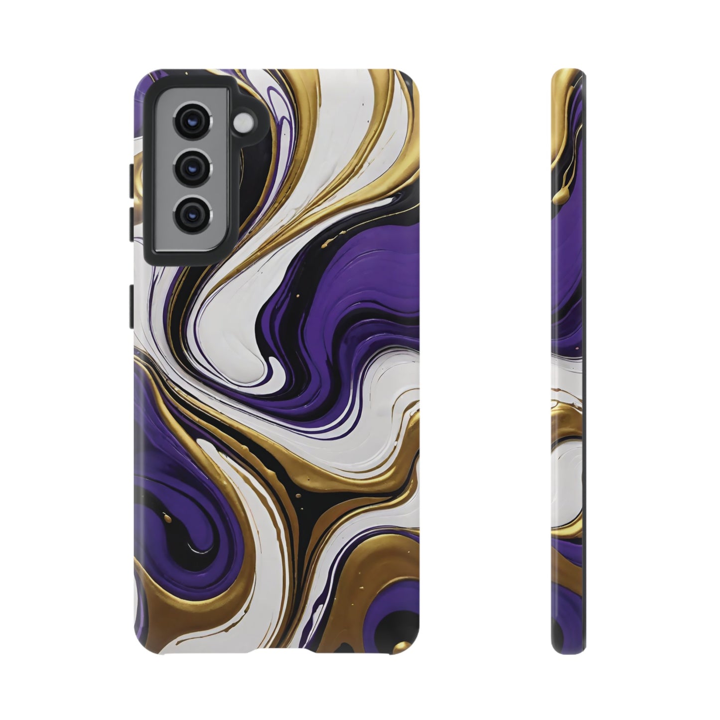 Purple and Gold Swirl 02