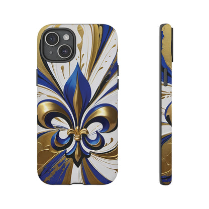 Blue and Gold Fleur-de-Lis 02