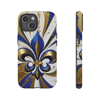 Blue and Gold Fleur-de-Lis 02