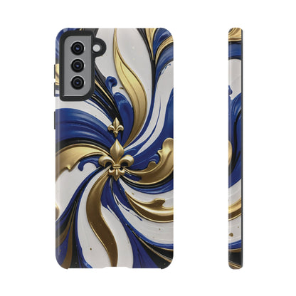 Blue and Gold Fleur-de-Lis 03