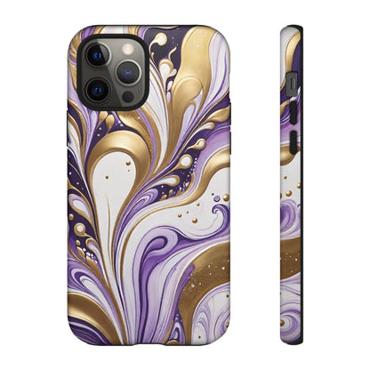 Purple and Gold Swirl 03