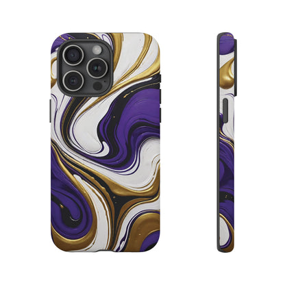 Purple and Gold Swirl 02