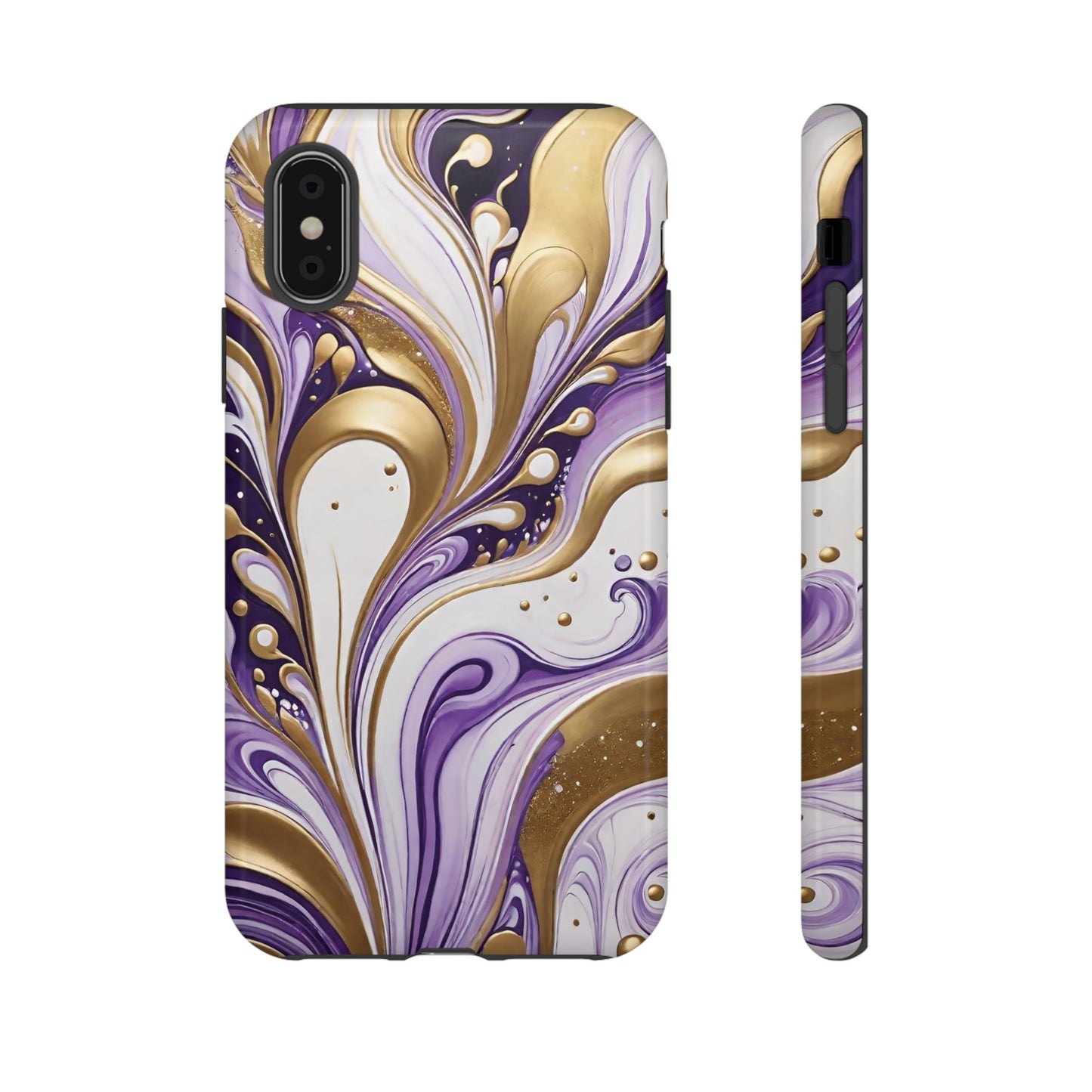 Purple and Gold Swirl 03