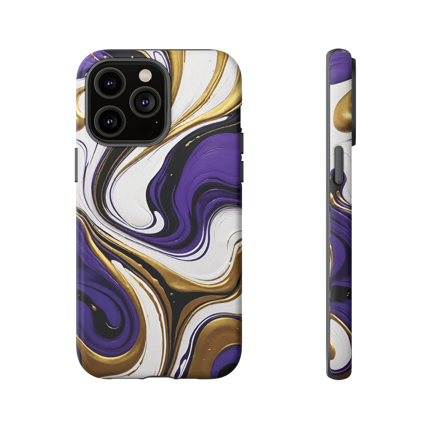 Purple and Gold Swirl 02