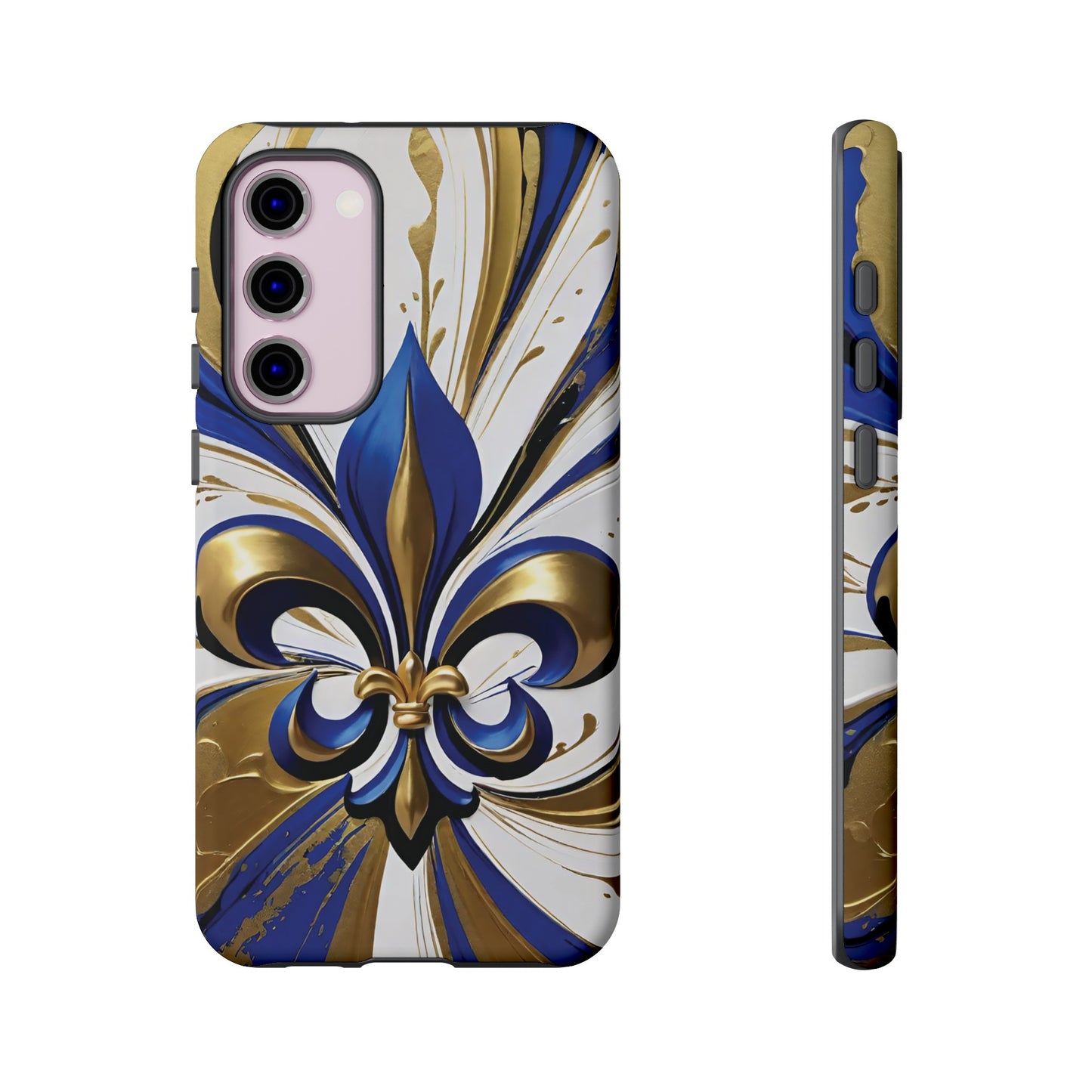 Blue and Gold Fleur-de-Lis 02