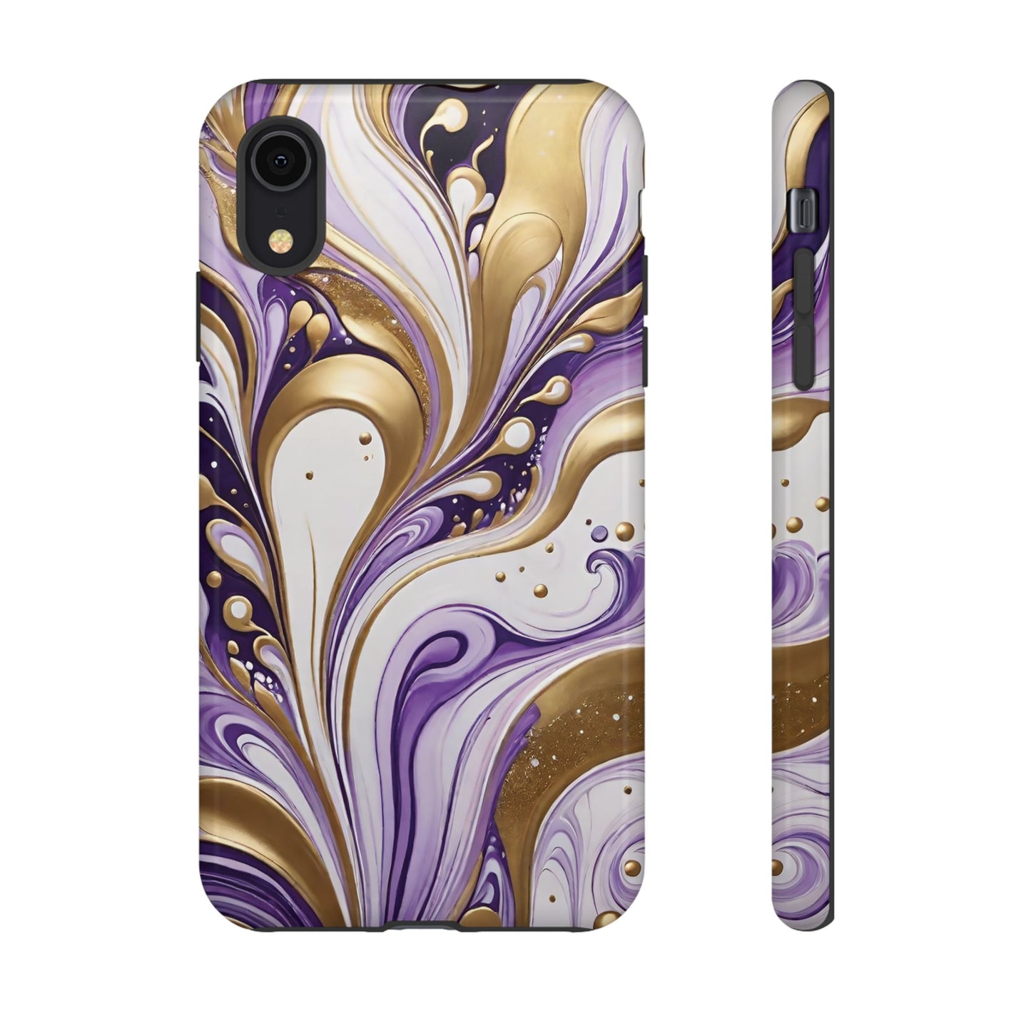 Purple and Gold Swirl 03