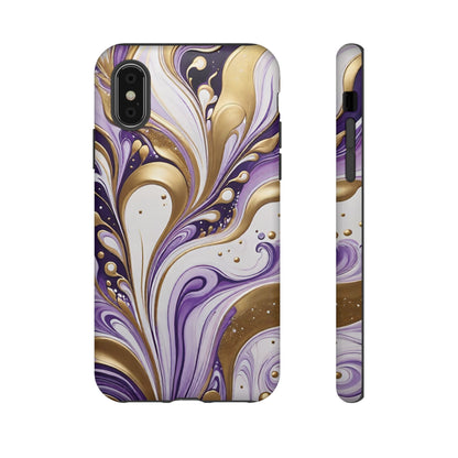 Purple and Gold Swirl 03