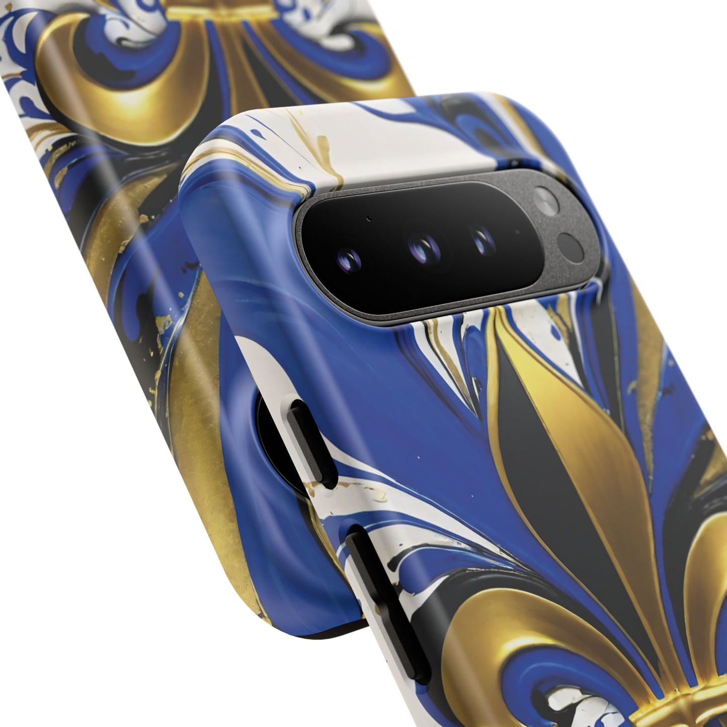 Blue and Gold Fleur-de-Lis 01