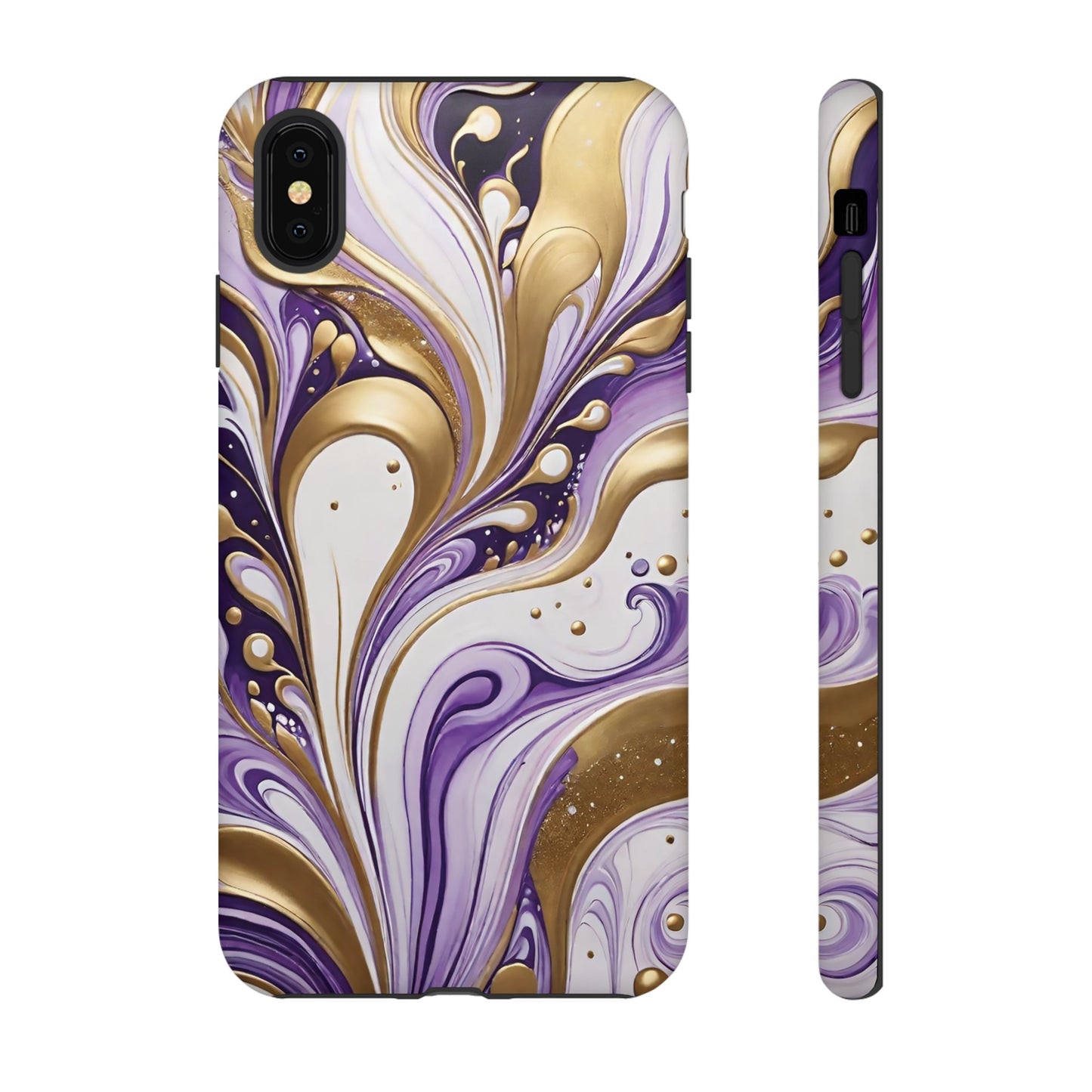 Purple and Gold Swirl 03