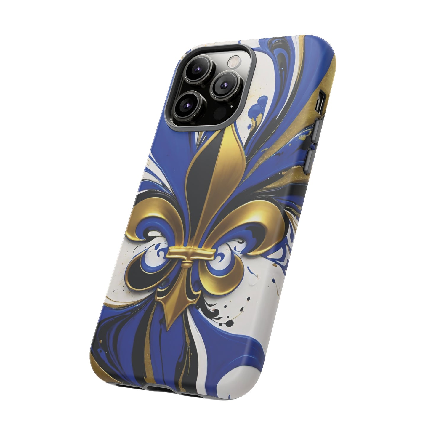 Blue and Gold Fleur-de-Lis 01