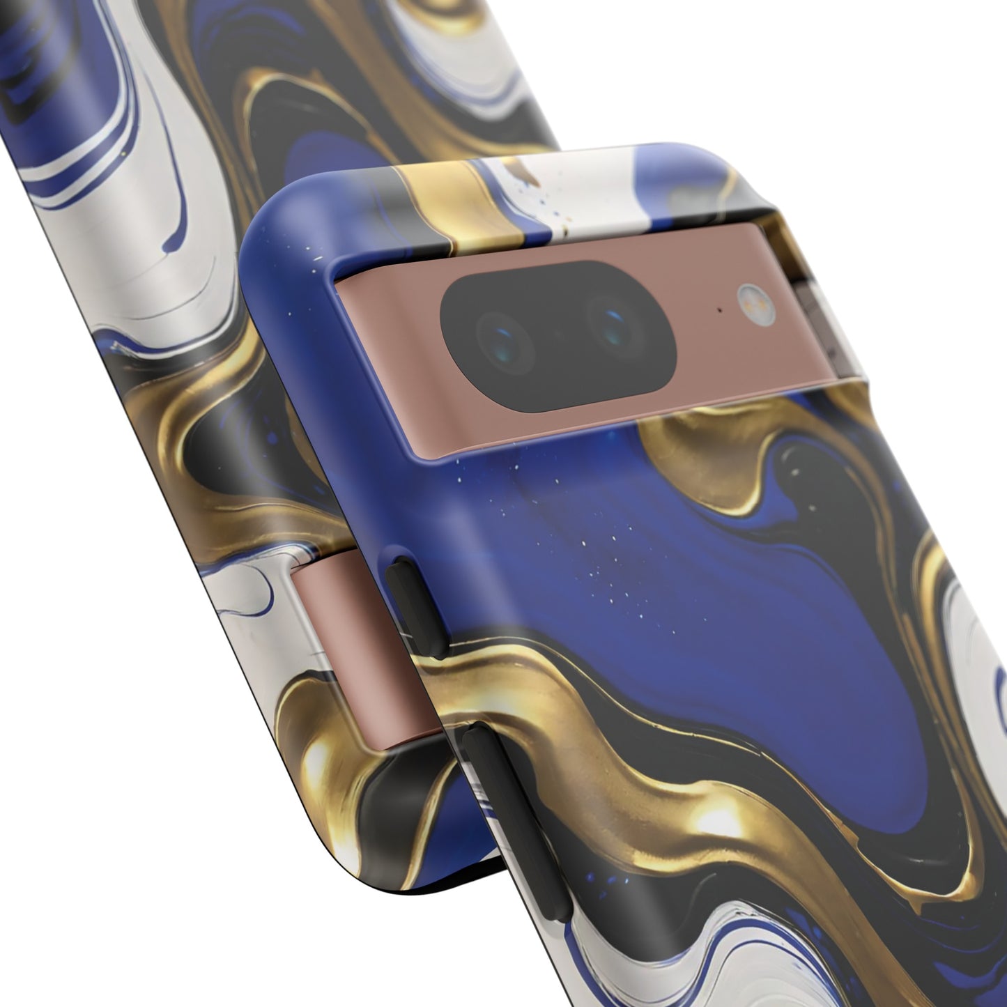 Blue and Gold Swirl 03