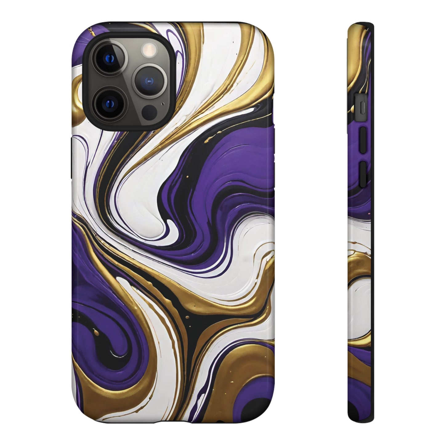 Purple and Gold Swirl 02