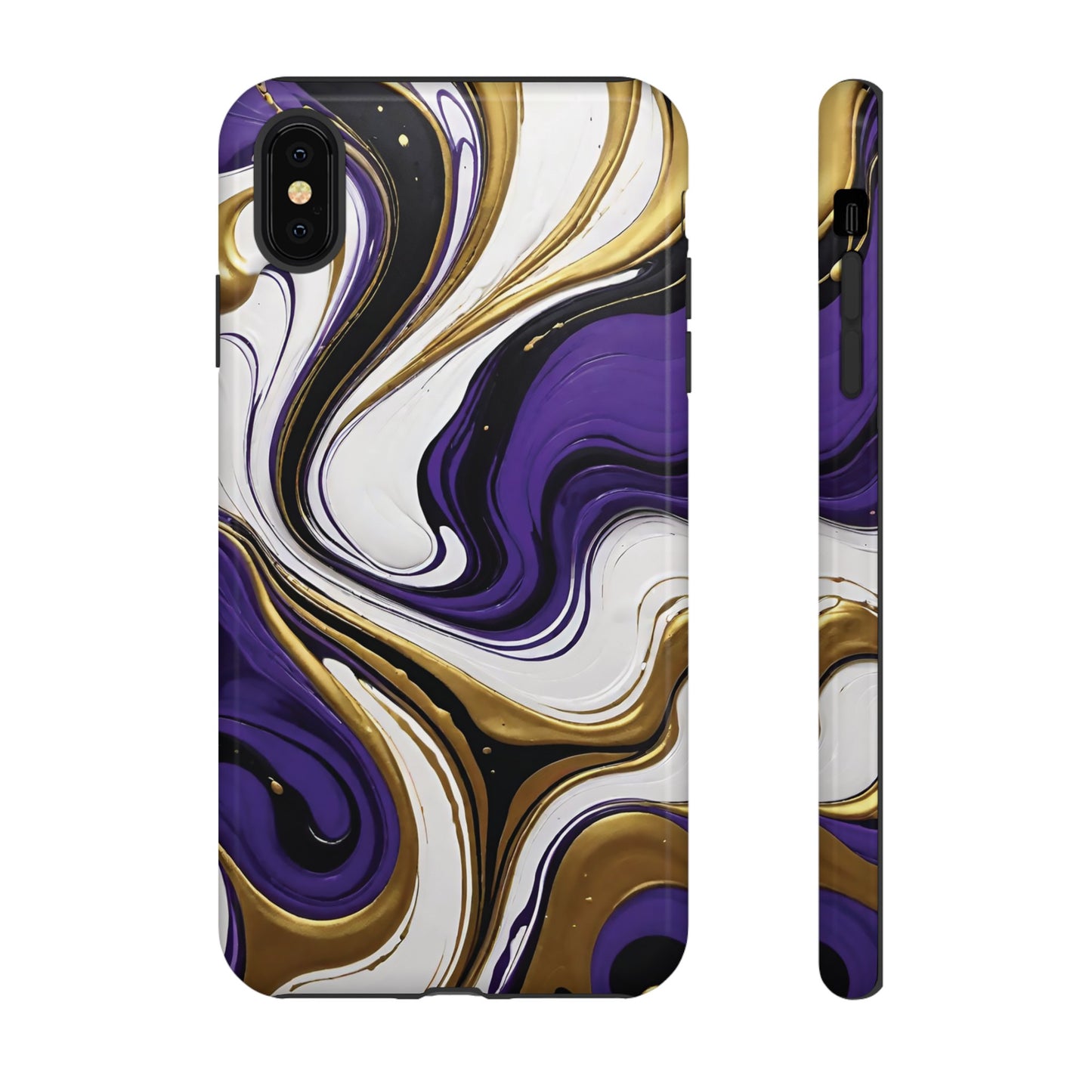 Purple and Gold Swirl 02