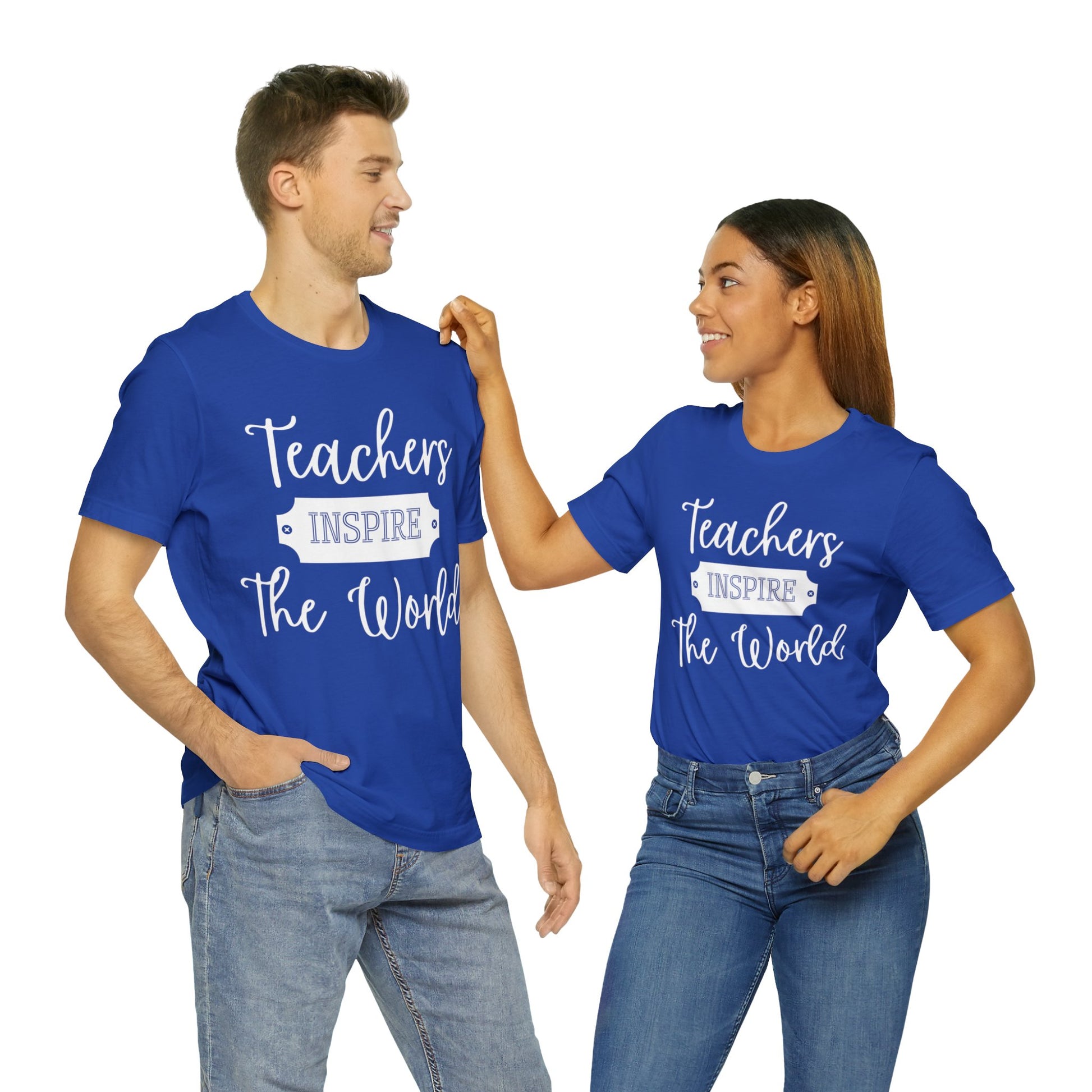 Teachers Inspire the World (Light Text) - ShadowCrafts Studio