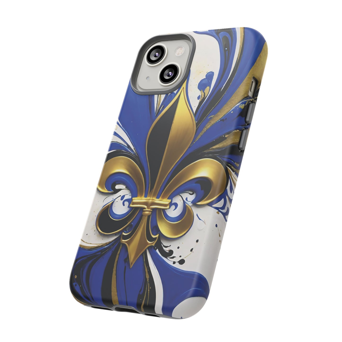 Blue and Gold Fleur-de-Lis 01