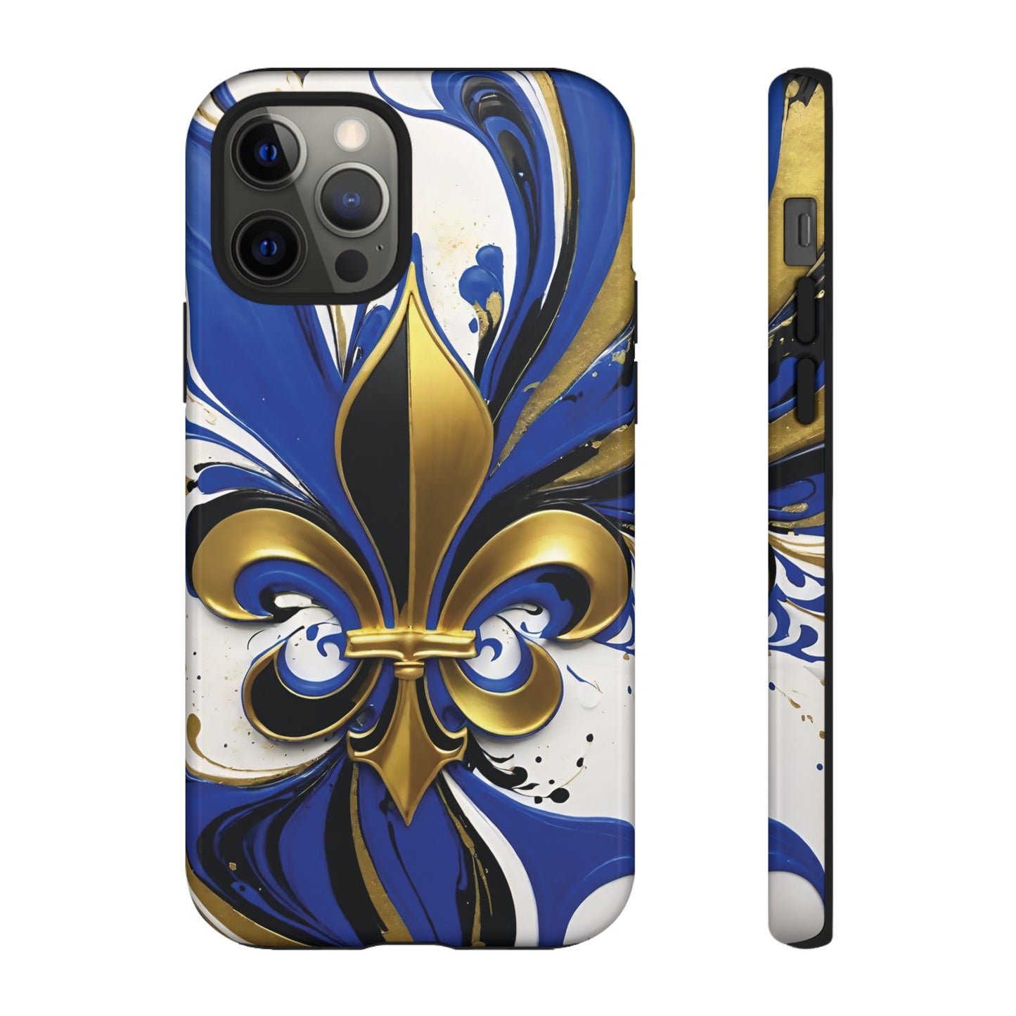 Blue and Gold Fleur-de-Lis 01